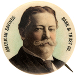 TAFT MULTI COLORED BUTTON UNLISTED IN HAKE WITH THIS IMPRINT.