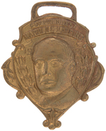 "FOR PRESIDENT WARREN G. HARDING" PORTRAIT WATCH FOB.