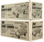 NYLINT "CADET CAMPER" AND "CADET PICKUP" BOXED TRUCK PAIR.