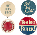 BUICK BUTTON TRIO PLUS "IT'S A FIREBALL" KEY FOB.