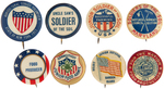 WWI EIGHT FOOD RELATED BUTTONS.