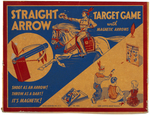 "STRAIGHT ARROW TARGET GAME" WITH MAGNETIC ARROWS.