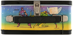 "MARVEL COMICS' SUPER HEROES" UNUSED METAL LUNCHBOX WITH THERMOS.