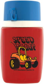 "SPEED BUGGY" UNUSED METAL LUNCHBOX WITH THERMOS.