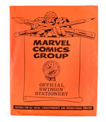 "MARVEL COMICS GROUP OFFICIAL SWINGIN' STATIONERY."