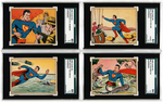 "SUPERMAN GUM" GUM INC. SGC GRADED LOW NUMBER CARD SET 1-48.