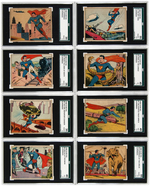 "SUPERMAN GUM" GUM INC. SGC GRADED LOW NUMBER CARD SET 1-48.