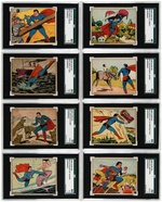 "SUPERMAN GUM" GUM INC. SGC GRADED LOW NUMBER CARD SET 1-48.