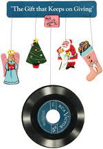 "RCA VICTOR RECORDS" CHRISTMAS ADVERTISING MOBILE PAIR.