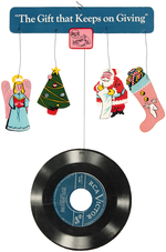 "RCA VICTOR RECORDS" CHRISTMAS ADVERTISING MOBILE PAIR.