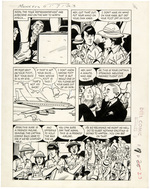 "THE MONKEES" #5 COMIC BOOK ORIGINAL PAGE ART.