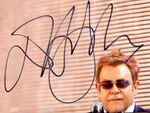 ELTON JOHN SIGNED PHOTO.