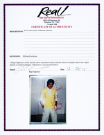 MICHAEL JACKSON SIGNED PHOTO.