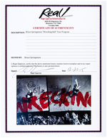 BRUCE SPRINGSTEEN SIGNED "WRECKING BALL WORLD TOUR" PROGRAM.