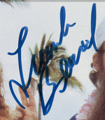 ZZ TOP BAND-SIGNED PHOTO DISPLAY.