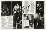 METALLICA BAND SIGNED WITH CLIFF BURTON HEAVY METAL FANZINE.