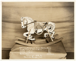 LONE RANGER& TONTO "HI YO SILVER!" WOODEN ROCKING HORSE & PROMOTIONAL PHOTO.