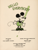 "MICKEY MOUSE BOOK" FIRST LICENSED DISNEY PUBLICATION.