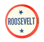 "ROOSEVELT" LARGE 2.5" NAME BUTTON.