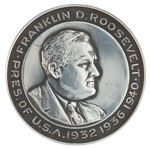 ROOSEVELT RARE 1941 INAUGURAL MEDAL LIKELY SILVERPLATED.