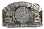 "CHESSIE SYSTEM RAILROADS SAFETY FIRST" AWARD BELT BUCKLE.