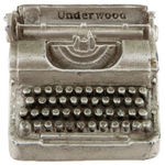 NYWF 1939-40 SOUVENIR TYPEWRITER BANK/YO-YO/KEY HOLDER/COMPACT/THERMOMETER.