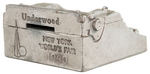 NYWF 1939-40 SOUVENIR TYPEWRITER BANK/YO-YO/KEY HOLDER/COMPACT/THERMOMETER.