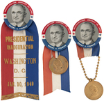 THREE TRUMAN INAUGURAL BUTTONS WITH DIFFERENT HANGERS.