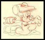 MICKEY MOUSE PENCIL DRAWING FROM CANINE CADDIE.