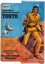 GABRIEL LONE RANGER SILVER, TONTO AND BUTCH CAVENDISH IN BOXES.