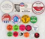 EIGHTEEN UNCOMMON McGOVERN BUTTONS FROM 1972.