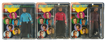 “STAR TREK” MEGO ACTION FIGURES OF CREW AND KLINGON LOT OF FIVE.