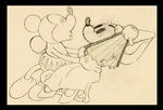 MICKEY AND MINNIE MOUSE PENCIL DRAWING FROM YE OLDEN DAYS.