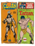 MEGO CONAN THE BARBARIAN AND TARZAN BOXED PAIR.