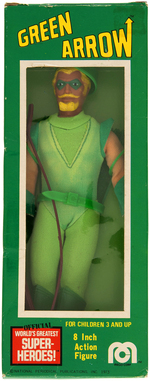 "GREEN ARROW" BOXED MEGO ACTION FIGURE.