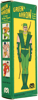 "GREEN ARROW" BOXED MEGO ACTION FIGURE.