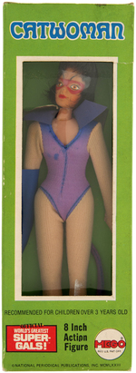 "CATWOMAN" BOXED MEGO ACTION FIGURE.