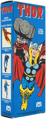 "THE MIGHTY THOR" BOXED MEGO ACTION FIGURE.