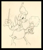 DONALD DUCK PENCIL DRAWING FROM MAGICIAN MICKEY.