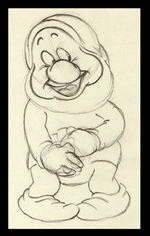 SNEEZY PENCIL DRAWING FROM SNOW WHITE.