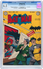 "BATMAN" #53 JUNE-JULY 1949 CGC 6.5 FINE+.