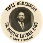 PAIR OF SCARCE MARTIN LUTHER KING MEMORIAL BUTTONS.