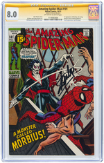 "AMAZING SPIDER-MAN" #101 OCTOBER 1971 CGC 8.0 VF - SIGNATURE SERIES - STAN LEE (FIRST MORBIUS).