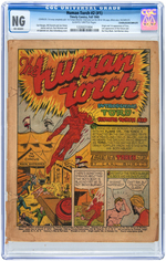 "HUMAN TORCH" #2 (#1) FALL 1940 CGC NG (NO GRADE).