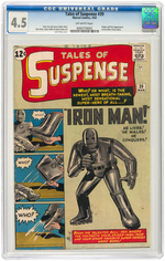 "TALES OF SUSPENSE" #39 MARCH 1963 CGC 4.5 VG+ (FIRST IRON MAN).