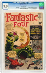 FANTASTIC FOUR #1 NOVEMBER 1961 CGC 3.0 GOOD/VG (FIRST FANTASTIC FOUR).