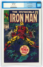 "IRON MAN" #1 MAY 1968 CGC 8.5 VF+.