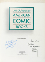 "OVER 50 YEARS OF AMERICAN COMICS BOOKS" MULTI-SIGNED HARDCOVER.