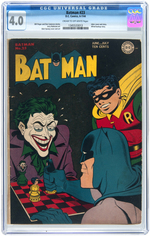 "BATMAN" #23 JUNE-JULY 1944 CGC 4.0 VG.