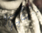 GARY COOPER SIGNED PHOTO.